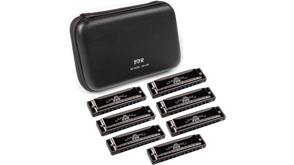 7 piece diatonic harmonica set