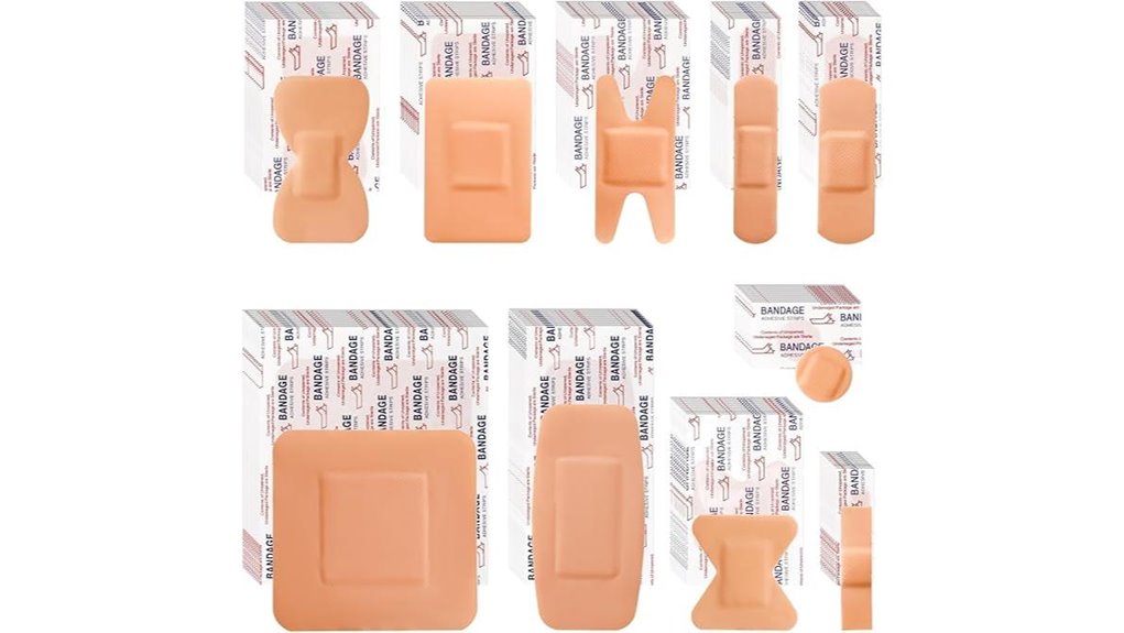 800 piece assorted bandage pack