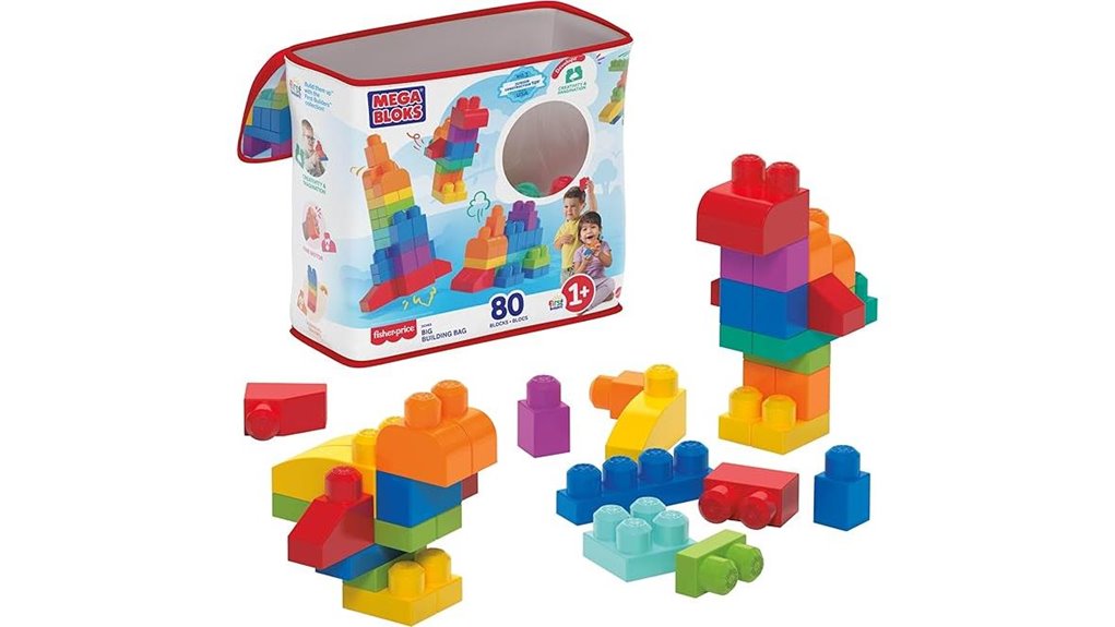80 piece toddler building blocks