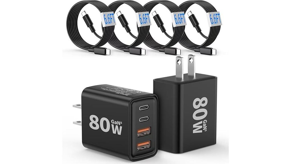 80w four port gan charger