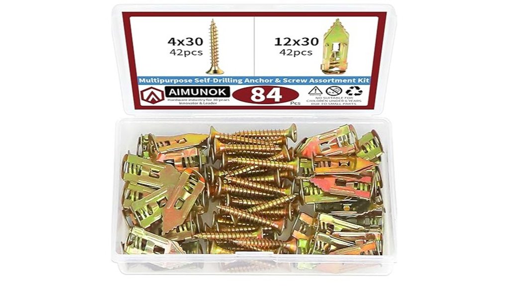84 piece drywall anchor kit