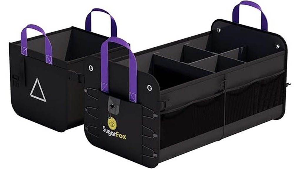 84l foldable waterproof trunk organizer