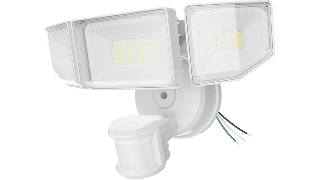 85w three head outdoor motion sensor floodlight