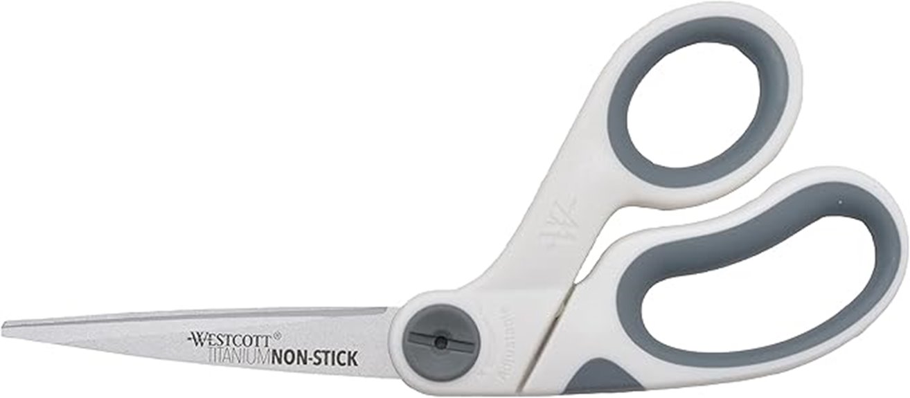 8 inch bent titanium craft scissors