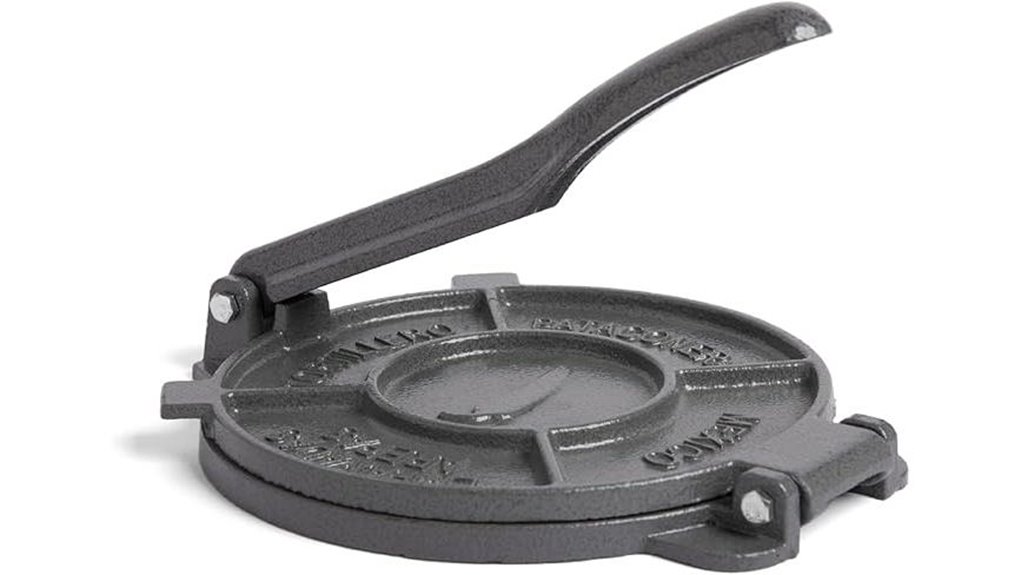 8 inch cast iron tortilla press