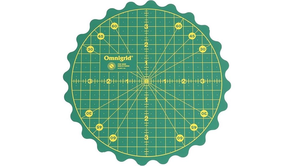 8 inch omnigrid rotating cutting mat