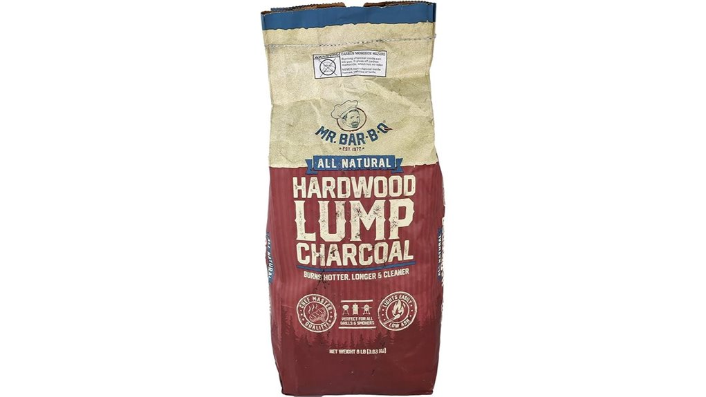 8 pound hardwood lump charcoal