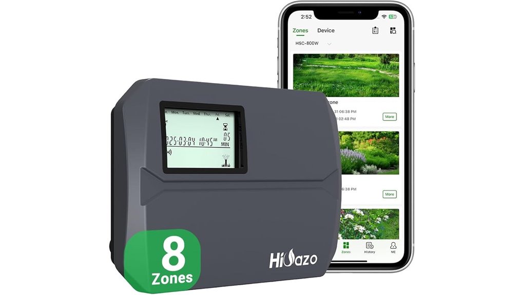 8 zone weather based sprinkler controller
