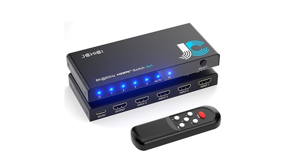 8k 4k hdmi switch remote
