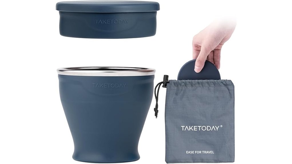 8oz navy collapsible travel cup