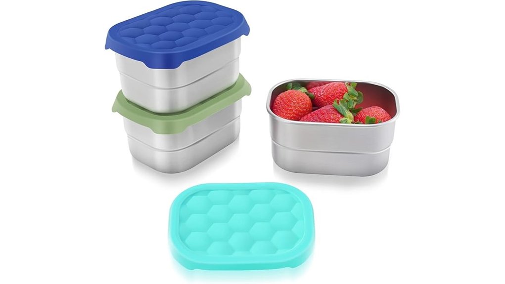 8oz stainless steel containers