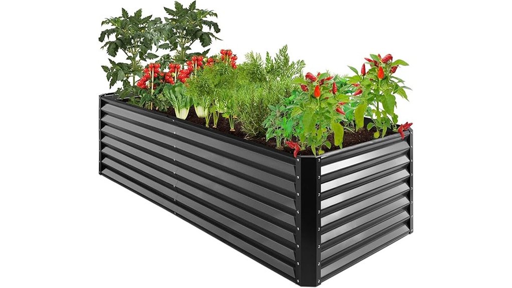 8x4x2ft metal raised garden