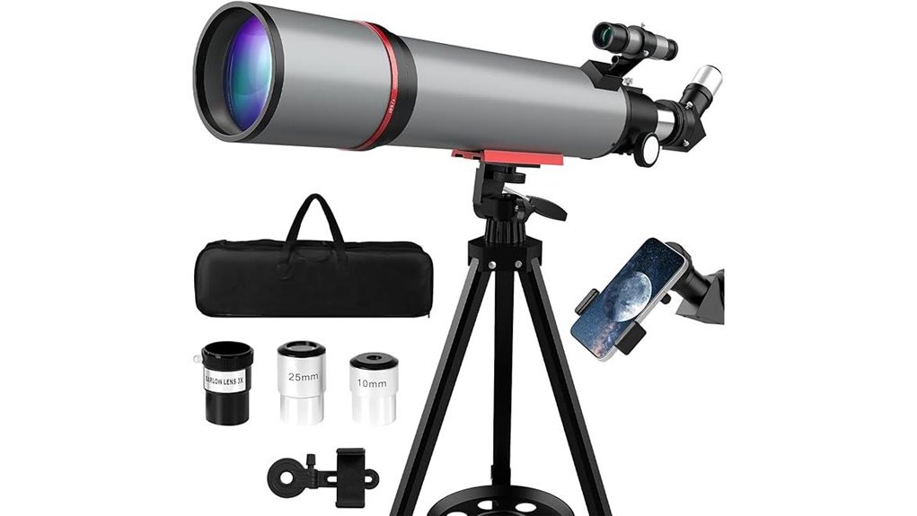 90mm aperture 600mm refractor telescope