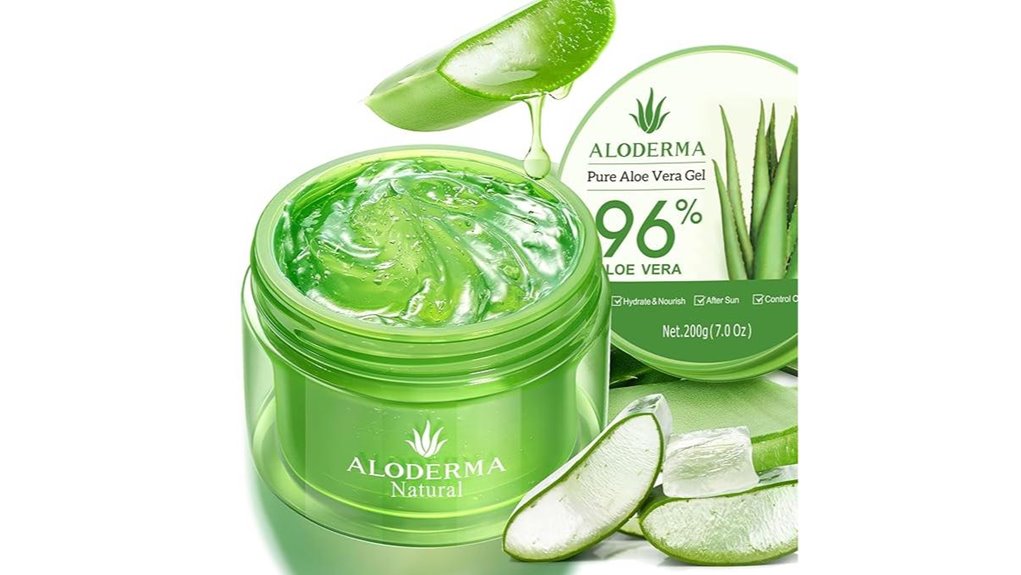 96 organic aloe vera gel