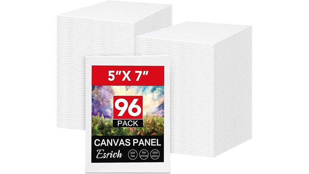 96 pack 5x7in mini canvases