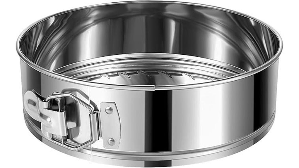 9 inch leakproof stainless springform