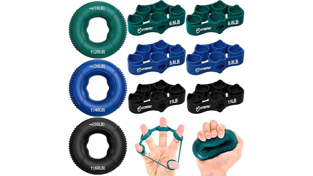 9 piece grip strength kit