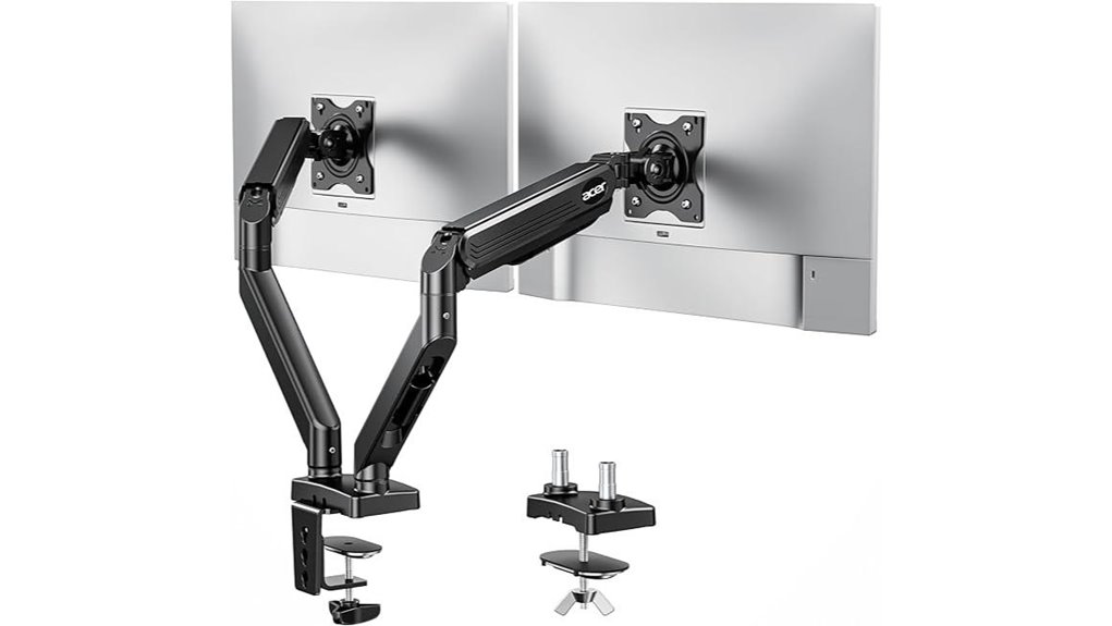 acer dual monitor arm mount