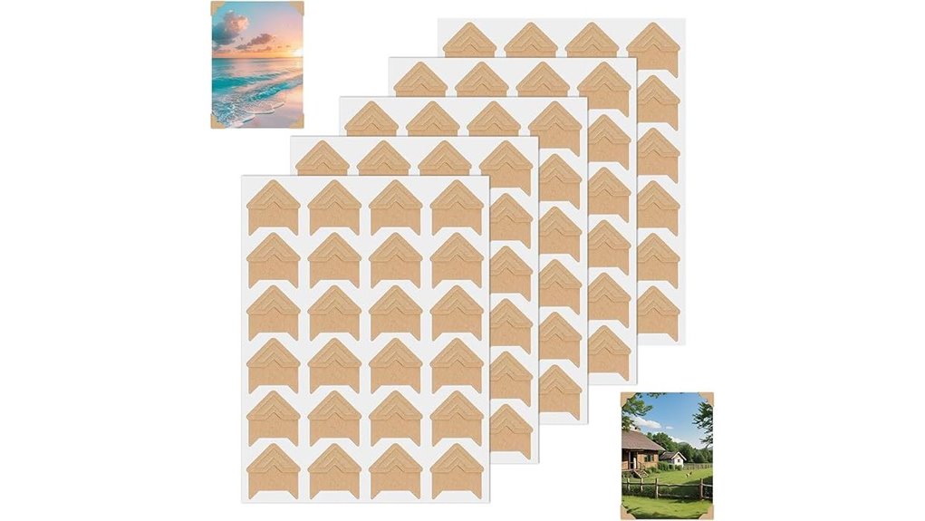 acid free adhesive photo corners