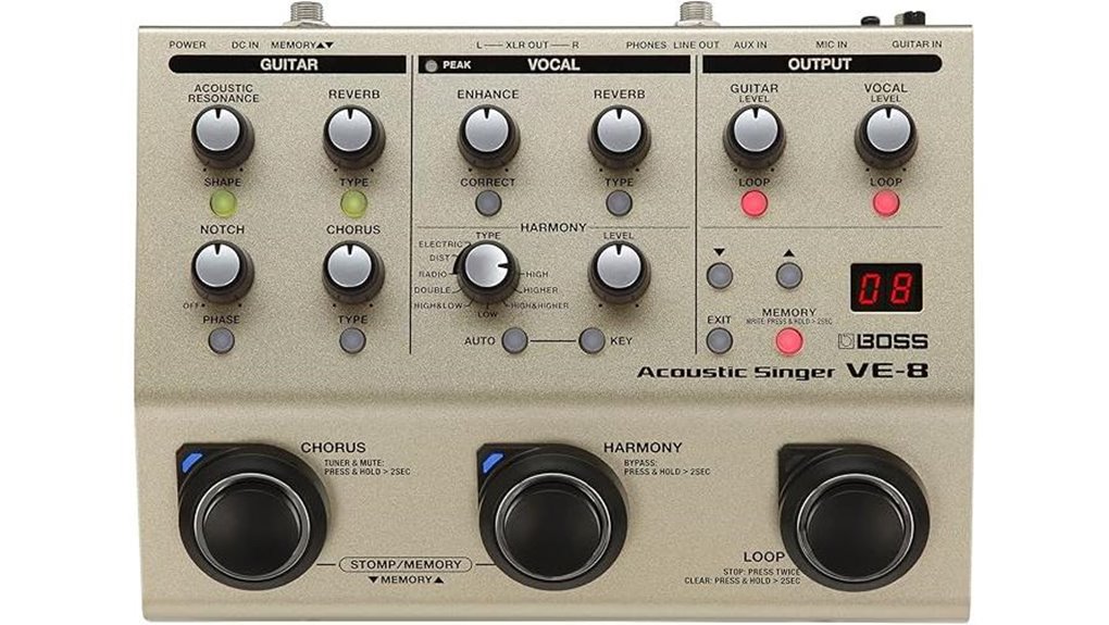 acoustic vocal preamp effects