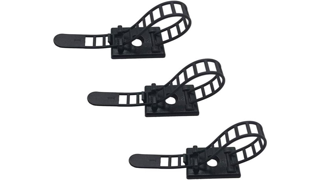 adhesive cable clips set