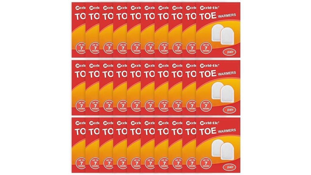 adhesive toe warmers 8 hour