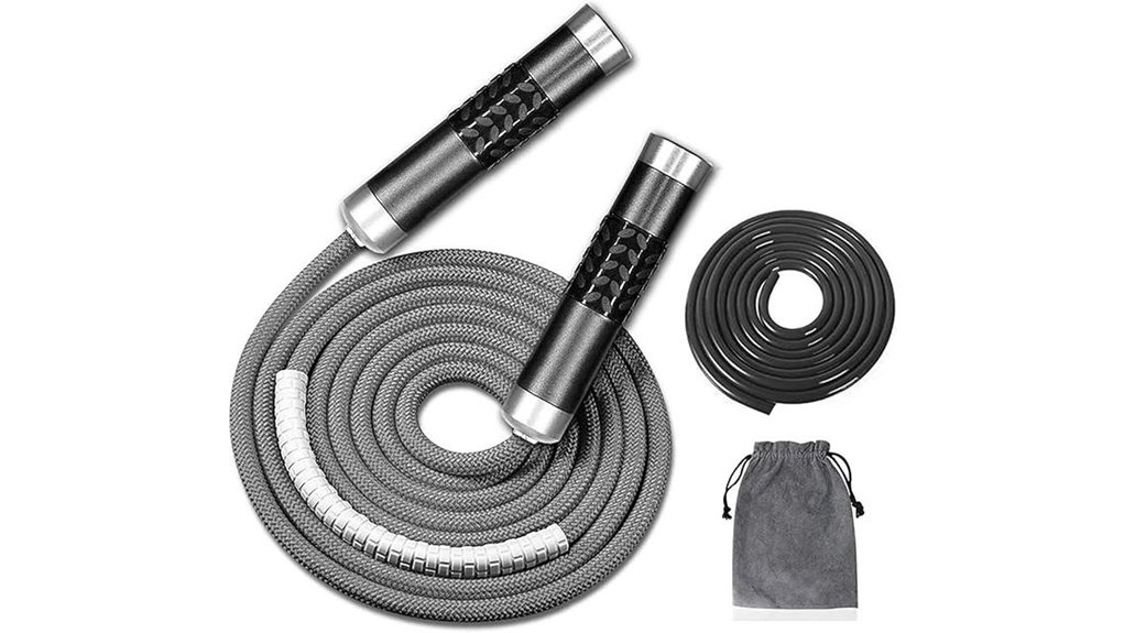 adjustable 1lb weighted speed rope