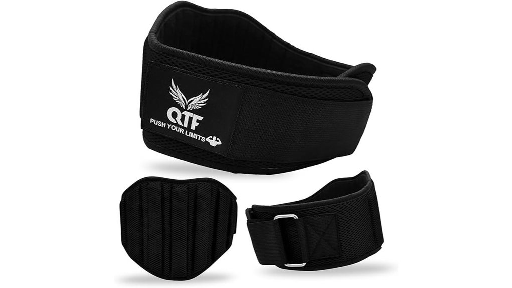 adjustable 6 inch neoprene weightlifting belt