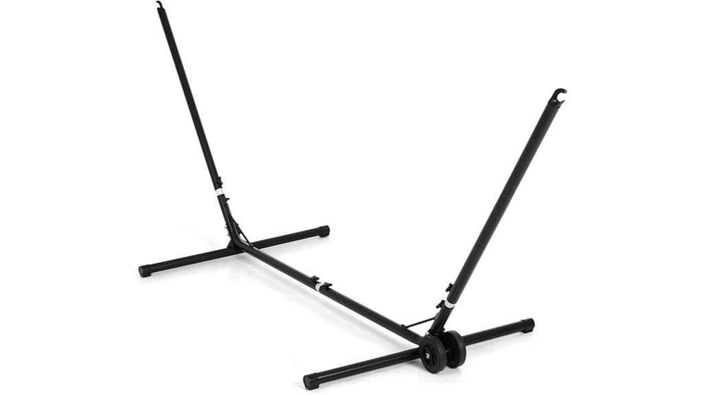 adjustable 9ft hammock stand with wheels