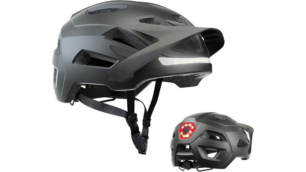 adjustable adult helmet with leds