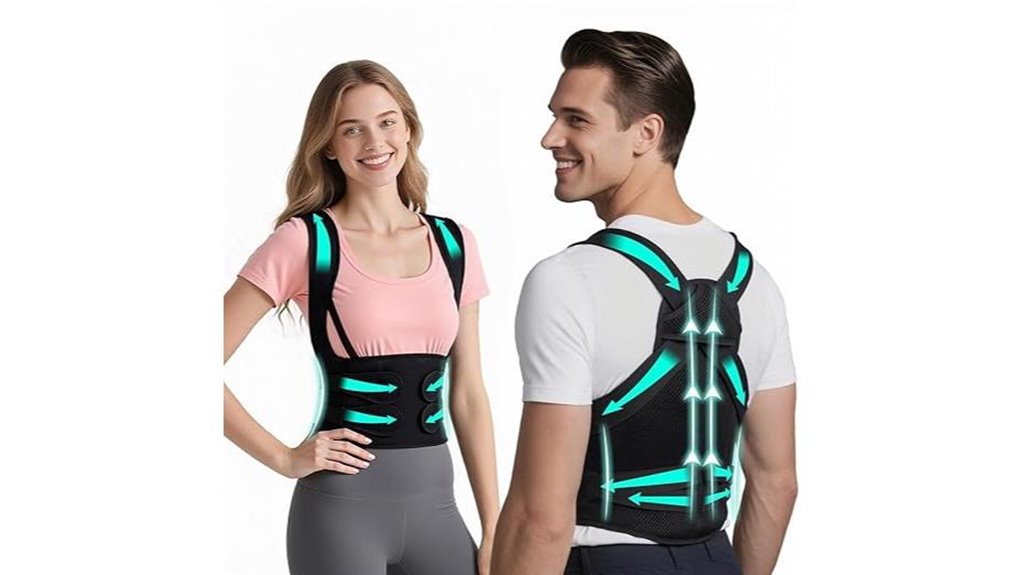 adjustable back posture support brace