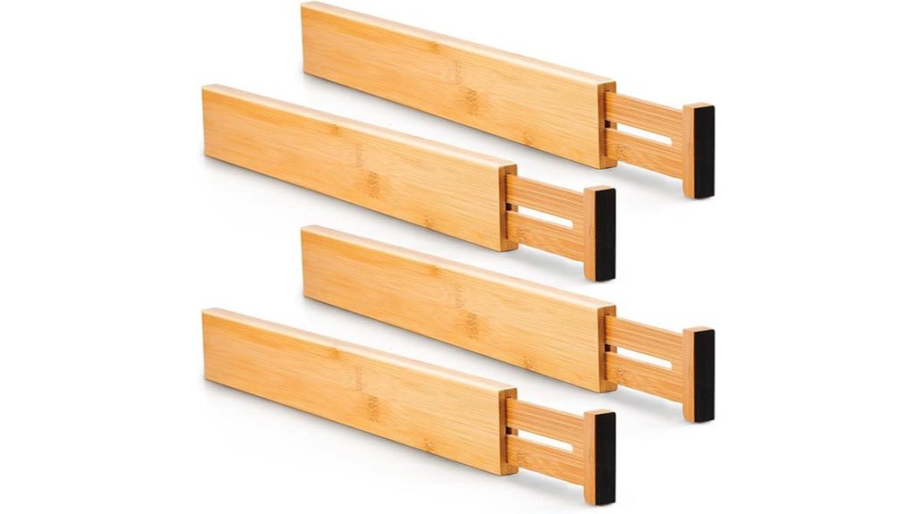 adjustable bamboo drawer dividers