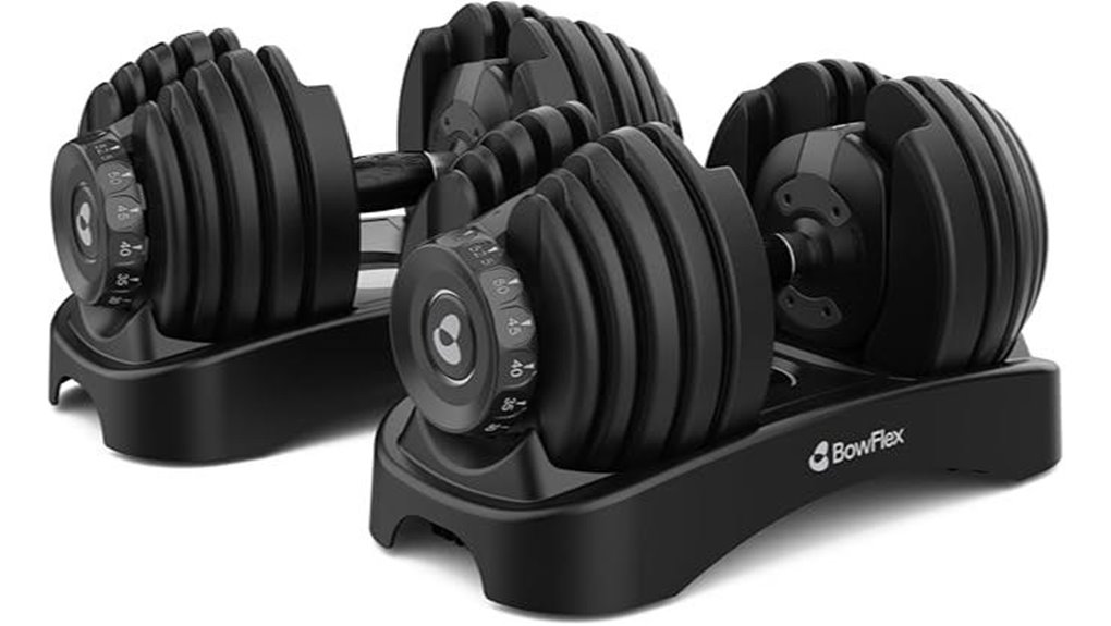 adjustable bowflex selecttech dumbbells