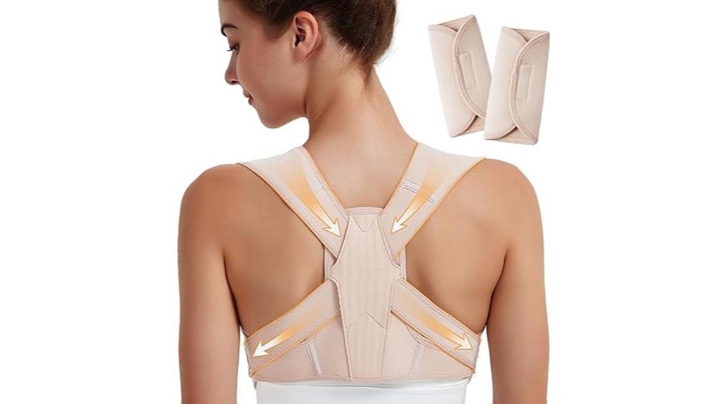 adjustable breathable upper back brace