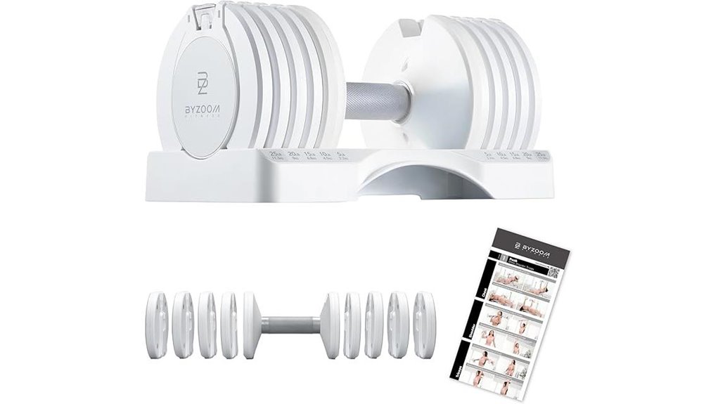 adjustable byzoom dumbbell pair