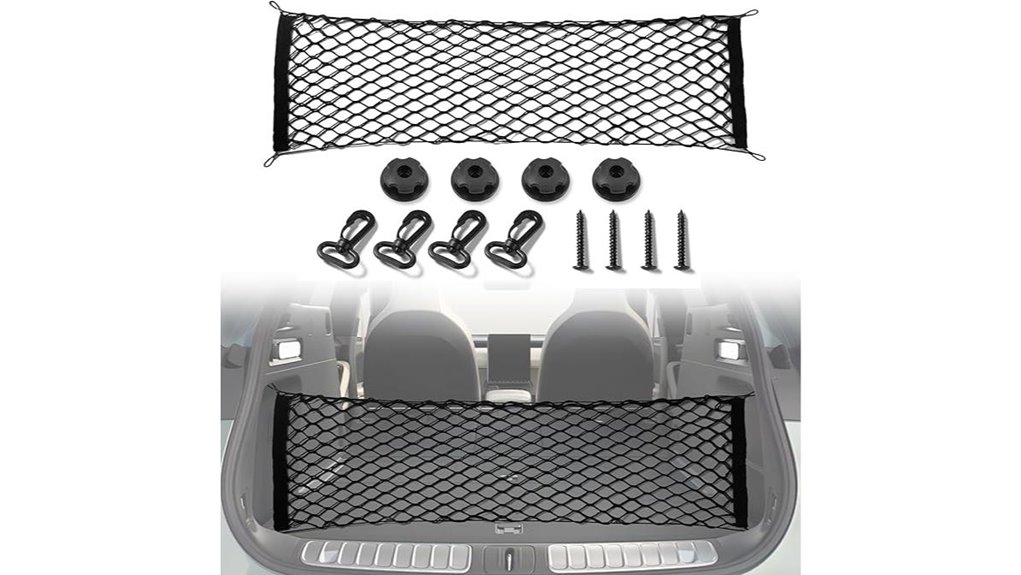 adjustable car trunk cargo net