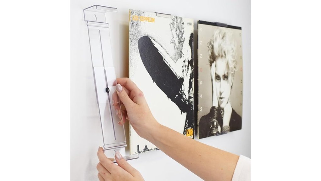 adjustable clear vinyl album mount