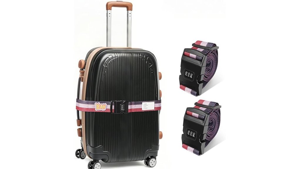 adjustable combination luggage straps