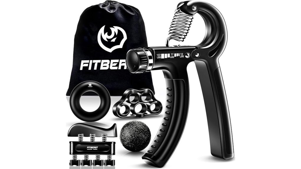 adjustable five pack grip strengtheners