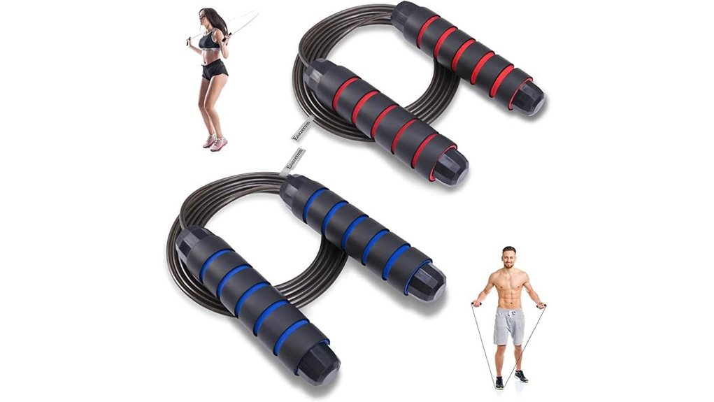adjustable foam handled speed rope