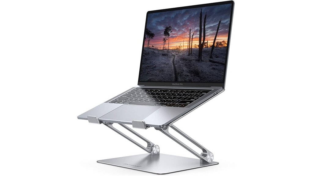 adjustable foldable aluminum laptop stand