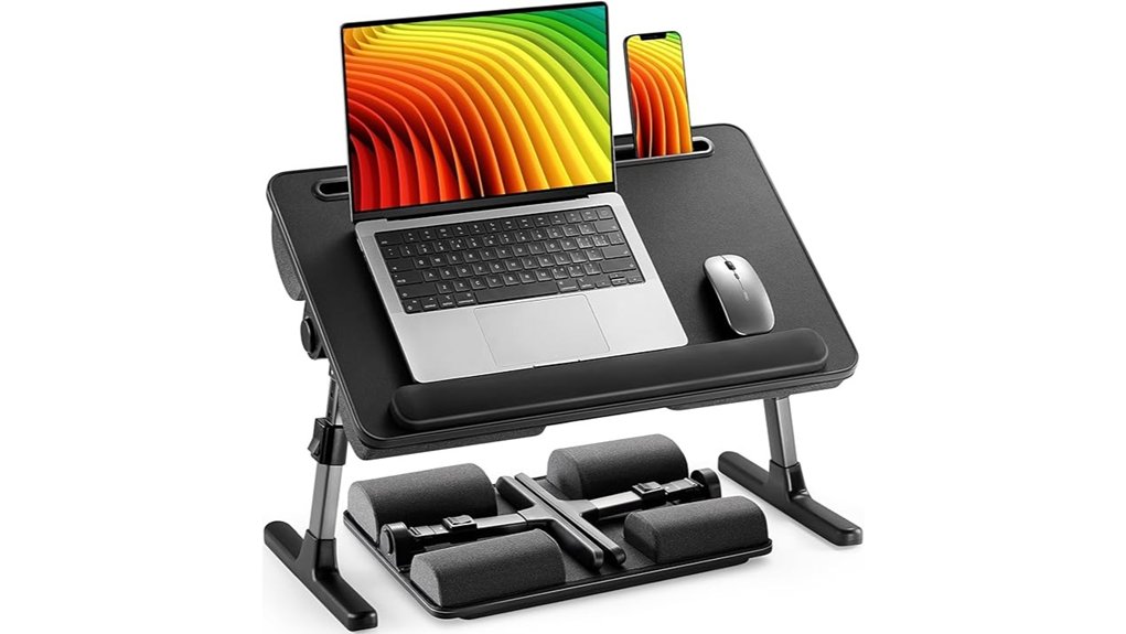 adjustable foldable laptop bed desk