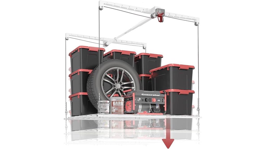 adjustable heavy duty overhead storage