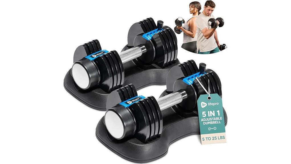 adjustable home fitness dumbbells