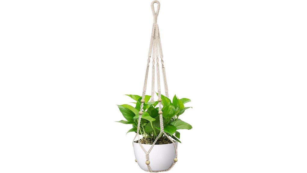 adjustable macrame hanger for pots