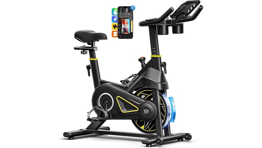 adjustable magnetic app connected exercise bike