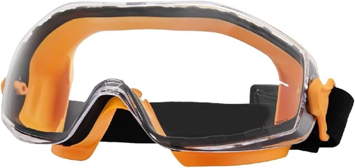 adjustable over glasses safety goggles