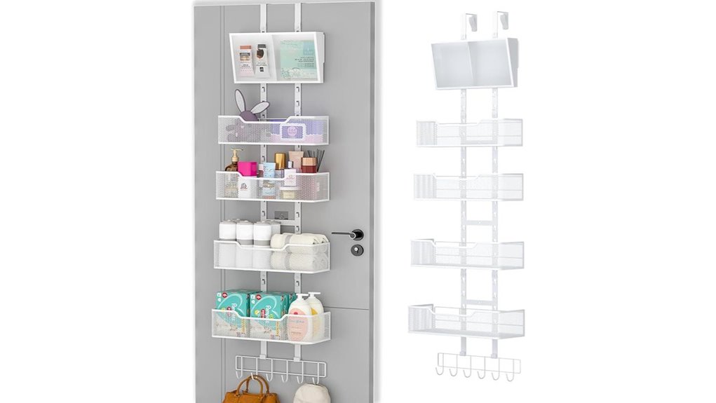 adjustable overdoor pvc pocket organizer