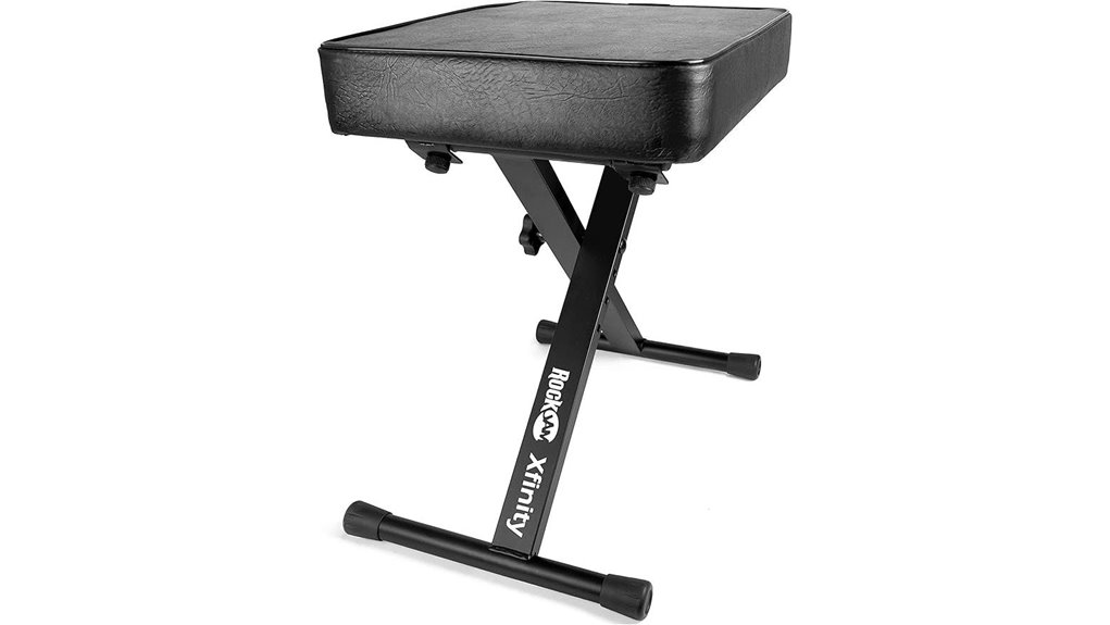 adjustable padded piano bench