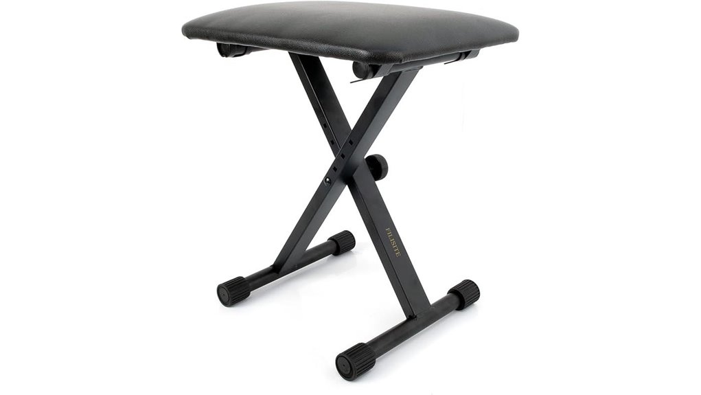 adjustable padded x style keyboard bench